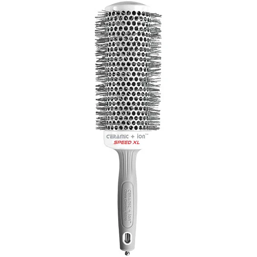 Olivia Garden Ceramic + Ion Speed XL Round Thermal Hair Brush - Not Electrical - Professional Blowout Brush for Normal to Thick Hair - Fast-Drying Roller