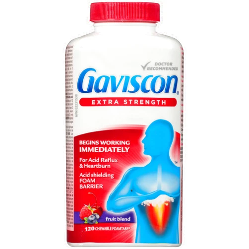 Gaviscon Extra Strength, 120 chewable tabs