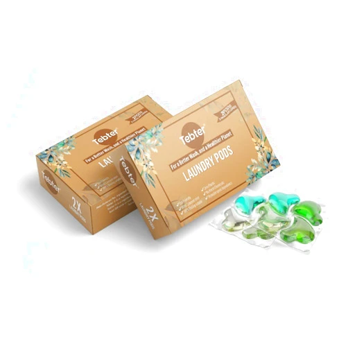 Laundry Vending Products Tebter Laundry Detergent Pods, 100 packs of two pods for Laundromats, Hotels, Hostels, BnB Apartment Rental, Personal care packs and Vending Machines, Travel sized and compatible with Coin-Vend