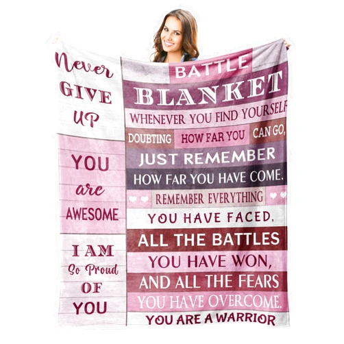 Peliny Chrid Cancer Care Gifts for Women Blanket 60