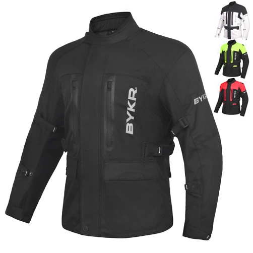 BYKR Adventure Touring Motorcycle Jacket For Men & Women Enduro Biker Textile Riding Gear CE Armored