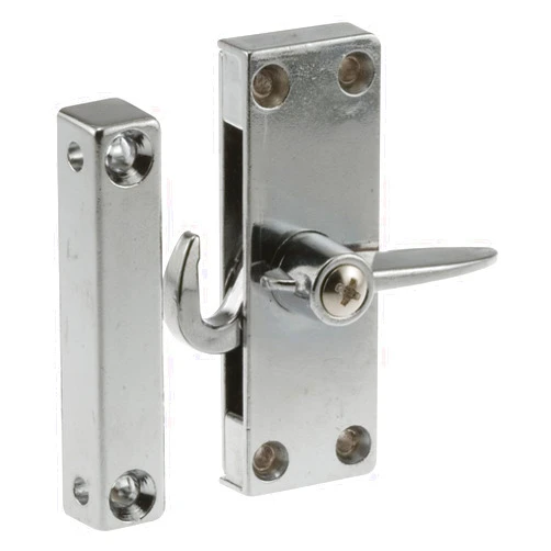 Prime-Line A 184 Sliding Screen Door Latch, Left Hand, Chrome Diecast (Single Pack)