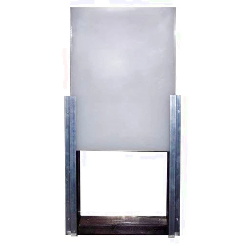 Gun Dog House Door | Med/Large Drop in Closing Panel | Keep Pets in Or Out | Aluminum and Polypropylene | Door, Wall or Shed | Dog Size 20-120 Lbs | 14” x 18” Frame