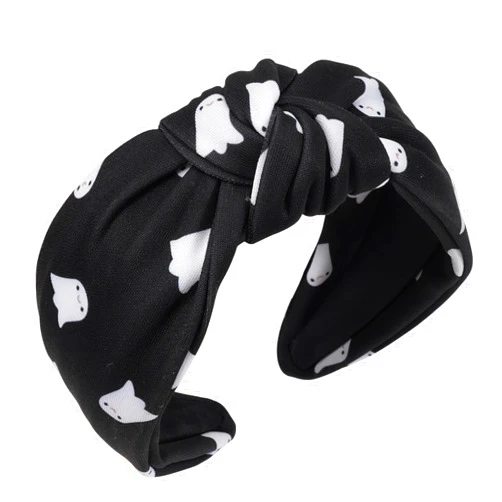 Twinfree Halloween Headbands for Women Ghost Pattern Wid Kont Hair Band Hair Hoop