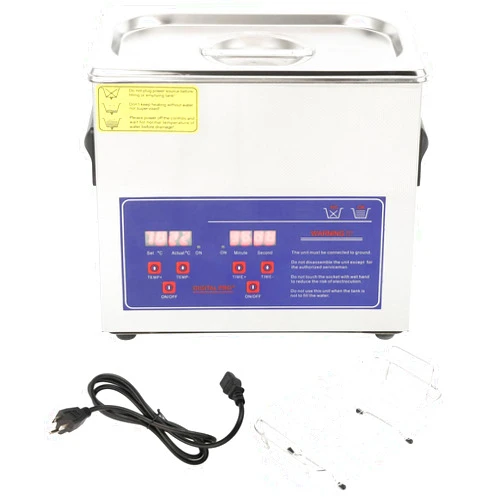 WALFRONT PS-20A 3.2L Ultrasonic Washing Machine Ultrasonic Cleaner for Cleaning Jewelry Glasses Watch Small Parts with Digital Timer Heater Stainless Steel Cleaning Equipments(US Plug AC 110-120V)