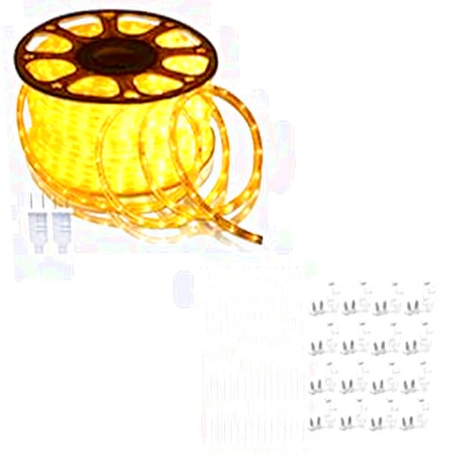 SURNIE LED Rope Lights Warm White & LED Rope Light Kits Clips