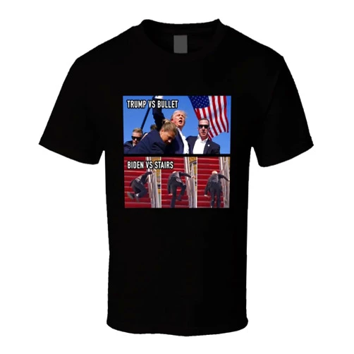 Generic Trump Vs Bullet, Biden Vs Stairs T Shirt