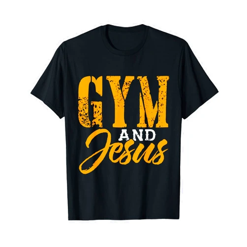 Religious Designs By ShirtZilla Gym And Jesus Shirt Religious Gym Shirts Christian Workout T-Shirt