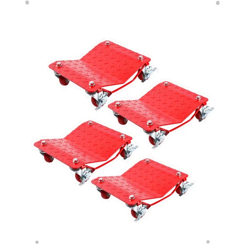 DEXSO [6000 lbs] Tire Wheel Dolly Car Set of 4, Heavy Duty Carbon Steel Car Mover with Antiskid Plate & 360 Degree Rotatable Wheel, 16