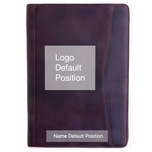 Gavarnie Personalized Leather Portfolio Padfolio for Men, Engraved Gifts for Father's Day for Husband from Wife, Customized Leather Gifts Present for Son/Dad, for Birthday, Dark Brown