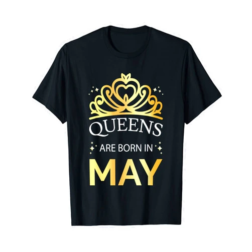 May Birthday, Born In May Taurus Gemini Queen Queens Are Born In May, Taurus Gemini Girl - Birthday Party T-Shirt