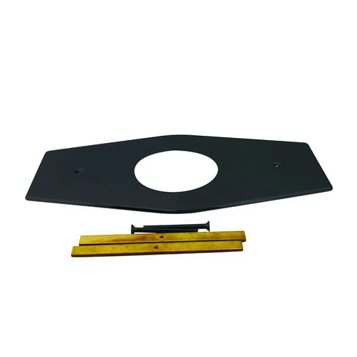 Westbrass One-Hole Remodel Plate for Mixet, Matte Black, D503-62, 13 in.