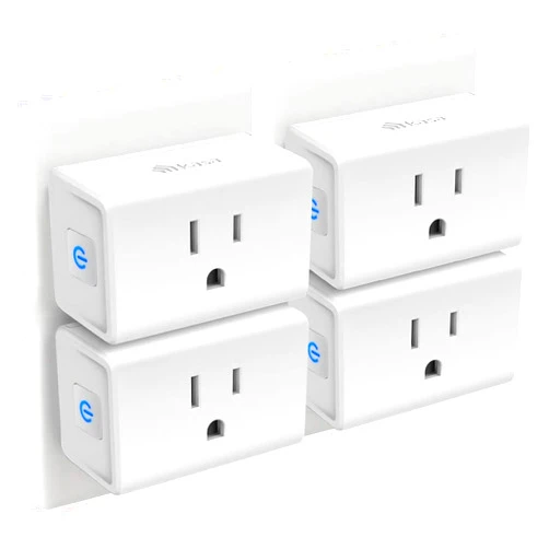 Kasa Smart Plug Mini 15A, Smart Home Wi-Fi Outlet Works with Alexa, Google Home & IFTTT, No Hub Required, UL Certified, 2.4G WiFi Only, 4-Pack(EP10P4) , White