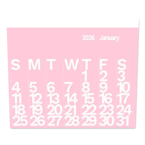 The Wall Calendar by Chrio The Wall Calendar Year 2026 Color- Giant Wall Calendar 48
