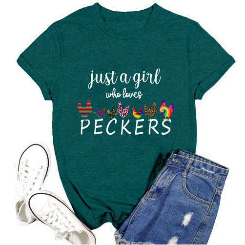 Ascrazy Women Chicken Shirt Country Animal Lover Shirts Farm Chicken Lover T-Shirts