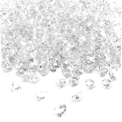 Super Z Outlet Acrylic Color Ice Rock Crystals Treasure Gems for Table Scatters, Vase Fillers, Event, Wedding, Arts & Crafts, Birthday Decoration Favor (190 Pieces) (Clear)