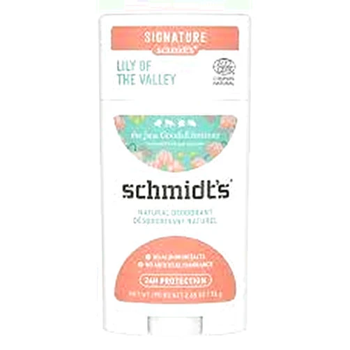 Generic Schmidt's Aluminum Free Natural Deodorant for Women and Men, Lily of the Valley with 24 Hour Odor Protection, Certified Cruelty Free, Vegan Deodorant, 2.65oz, 6 pack