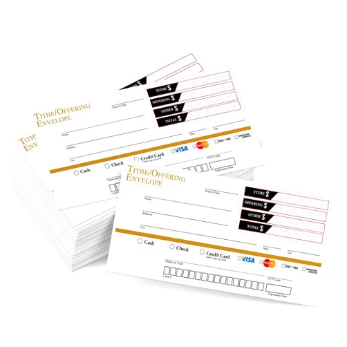 ChurchEnvelopes.com ChruchEnvelopes.com 500 Church Offering | Tithe Donation Envelopes, 6 1/4 x 3 1/8, White
