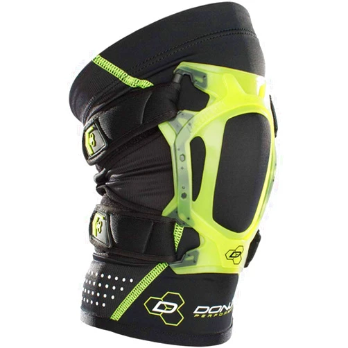 DonJoy Performance WEBTECH Short Knee Support Brace with Compression Undersleeve: Slime Green, Small