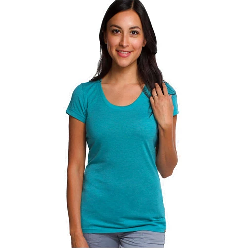 Cariloha Bamboo-Viscose Scoop Tee - Moisture Wicking Scoop-Neck Tee for Women - XXX-Large - Tropical Teal