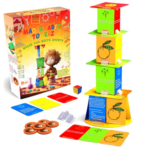 Thought-Spot Mad Smartz Towerz Social Skills & Anger Management Game for Kids & Teens | Educational SEL Therapy & CBT Tool for Emotional Regulation | Home, School, or Therapy | Autism & ADHD Must-Have