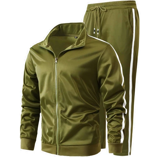 GXAMOY Men's Athletic 2 Pieces Tracksuit Casual Full Zip Jogging Sweat Suit Workout Sports Set Sportswear