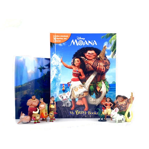 By Phidal Publishing Inc. (Author) Disney Moana My Busy Books - Storybook, 10 figurines, playmat
