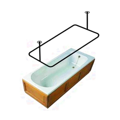 ShowerRods-etc Shower Rods Rectangular Stainless Steel (30