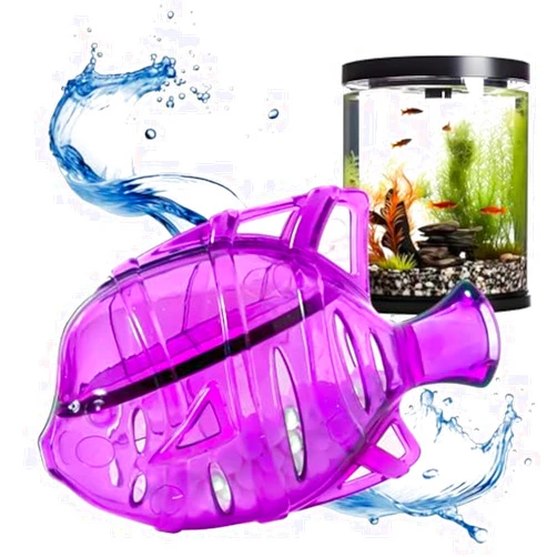 Clarence the Clarifier Fish Aquarium Water Clarifier | Clear Cloudy Fish Tank Water Treatment, Safe for Freshwater & Saltwater Fish and Plants - Purple, 1 Pack
