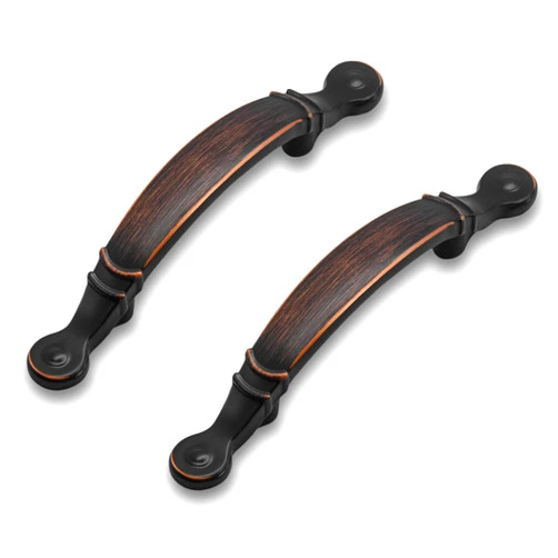 HESTIA HARDWARE 10 Pack | 3 inch Kitchen Cabinet Handles Oil Rubbed Bronze | Vintage Bronze Cabinet Pulls and Handle for Drawer Dresser | Farmhouse Oil Rubbed Bronze Cabinet Pulls(Z10.10.O)