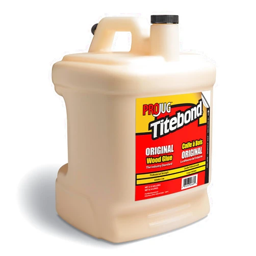 Titebond Original Wood Glue ProJug 2.15 Gal. – Professional-Grade Adhesive for Woodworking, Hardboard, Particleboard, Leather & Cloth, Great Sandability, Easy Water Cleanup – 50609