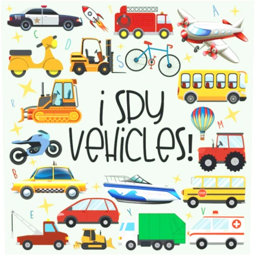 By Elena Schmidt (Author) I Spy Vehicles: I Spy Puzzle Book for 2-5 Year Old. Cars, Trucks And More | A Fun Activity Learning, Picture and Guessing Game For Kids | Toddlers & Preschoolers Books |