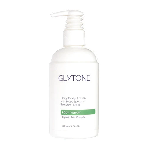 Glytone Daily Body Lotion with SPF 15–Broad Spectrum Sunscreen Moisturizer for Body –Spf Lotion with Glycolic Acid & Shea Butter – Sensitive Skin Sun Screen – Gives Non Greasy Sun Protection – 12 oz
