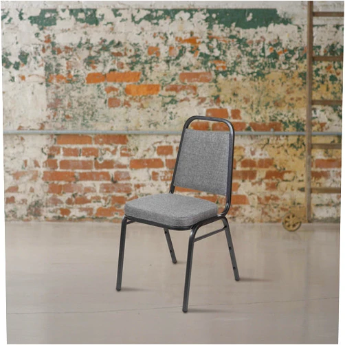 EMMA + OLIVER Trapezoidal Back Banquet Stack Chair, 2.5