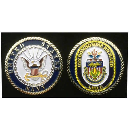 US Troop Gear USS Bonhomme Richard LHD 6 (Enlisted) Challenge Coin