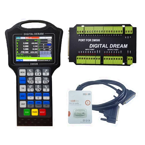 YunKia DM500 Handheld Engraving Machine 3-axis 4-axis Offline Motion Control System DSP Controller Supports time Lock Standard G Code (DM500T3 3AXIS)