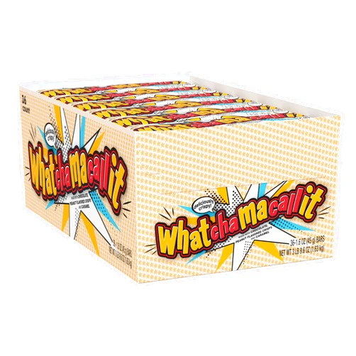 WHATCHAMACALLIT Chocolate Caramel Peanut Crisps Candy Bars, 1.6 oz (36 Count)