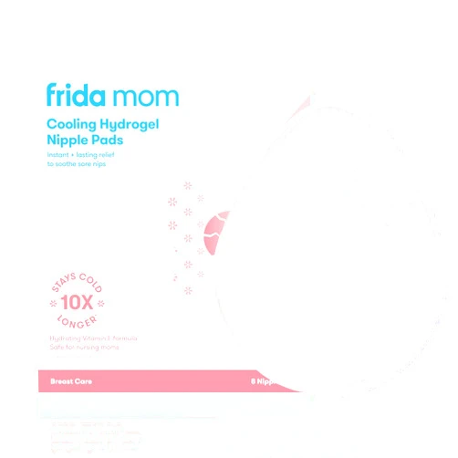 Frida Mom Nursing Pads, Cooling Hydrogel Nipple Pads for Hydration and Soothing Sore Nipples, Breastfeeding Essentials, 8ct