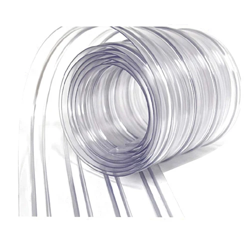 RESILIA Vinyl Replacement Strip Curtain for Walk in Freezers, Coolers, & Warehouse Doors - Industrial Grade Thermal Insulating Plastic Curtains, Single 8” x 8’ PVC Strip, Clear, Made in The USA