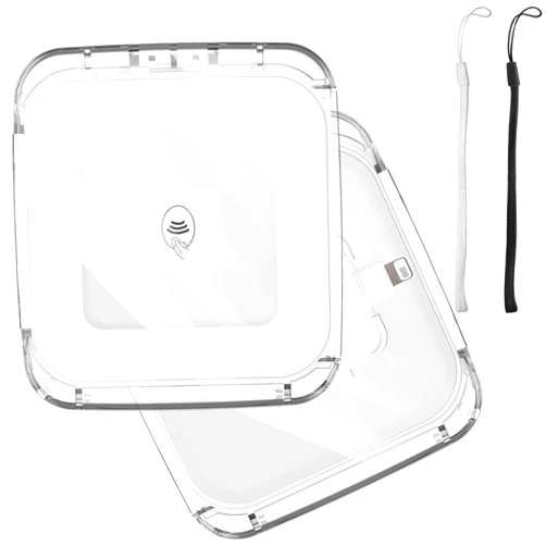BASSIRY Anti-Lost Clear Cover Case Compatible with Square Reader 2nd Generation, 1st Generation, Case Compatible with Square Contactless Chip Card Reader with 3.5mm Headset Jack or Lightn Connector