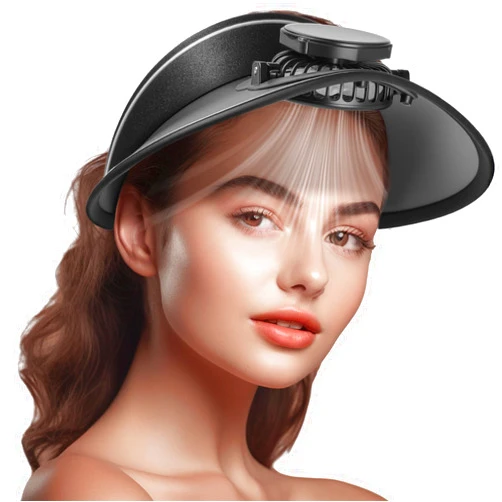 Syhood Solar Fan Hat Men and Women Sun Visor Wide Brim Cooling Hat for Outdoor Summer Camping Beach Fishing, USB & Solar Powered