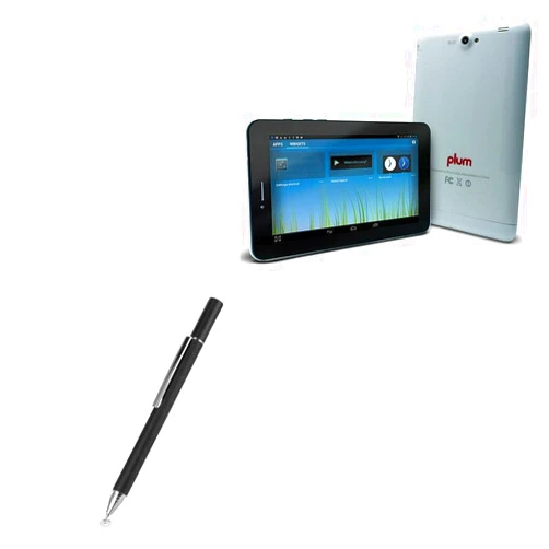 BoxWave Stylus Pen Compatible with Plum Z708 - FineTouch Capacitive Stylus, Super Precise Stylus Pen - Jet Black