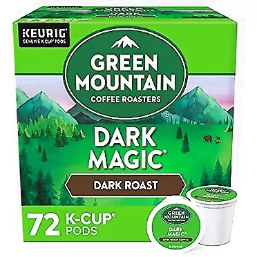 Green Mountain Coffee Roasters Dark Magic, Single-Serve Keurig K-Cup Pods, Dark Roast Coffee Pods, 72 Count Dark Magic 12 Count (Pack of 6)