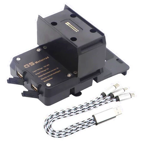 RUNNING PANTHER USB Mobile Phone Motorcycle Navigation Bracket USB Charging Support Fits for R1200RT 2014-2021 R1250RT 2019 2020 2021 Mobile Phone Clip Navigation Bracket R1250RT R1200RT