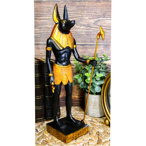 Ebros Gift Ancient Egyptian Deity of Mummification Afterlife God Anubis Classical Figurine 12
