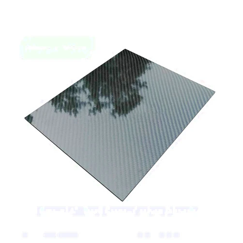 XMRISE Carbon Fiber Sheet Plate 100% 3K Board Panel Laminate Rigid for Robots Plane R/C Modeling Twill Glossy Surface,350mm x 400mm x 3mm