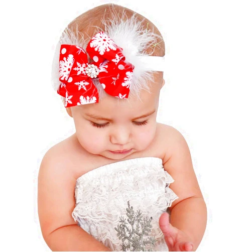 XFQUIJ Morlipt Baby Headbands, Girl's Hairbands for Newborn,Toddler and Children cute style, Red, Medium