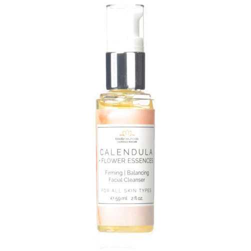 Bodyceuticals Calendula + Flower Essence Firming + Balancing Facial Cleanser - Seaweed, Geranium + Lavender - Repair + Rejuvenate For All Skin Types - Non-GMO, Vegan, Wheat-Gluten-& Soy-Free - 2oz