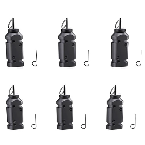 ChiMiao 6X Perimeter Trip Alarm, Trip Alarm 12 Gauge Camping Trip Wire Alarm Device, Bear Deterrent,Camping Trip Alarm A, Black