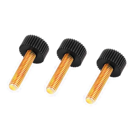 DINGGUANGHE-Lag Bolts Lag Bolts M6 X 25mm Round Head Screw On Straight Knurled Clamping Knob Grip 5pcs Tap Bolts
